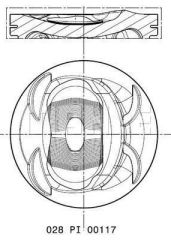 PISTON SEGMAN 76.51MM 050 GOLF 5-6-JETTA 3-4-PASSAT-1.4TSI-FSI BLG BMY CAVA CTHA 05