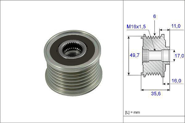 ALTERNATOR KASNAGI MERCEDES W202 W203 CL203 C209 W210 W461 W163 W220 W638 W639 B901 B904