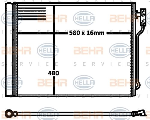 KLİMA KONDENSERİ BMW 5 F10-F11-F18 5.20i 10