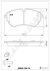 ON FREN BALATASI TRANSIT V348 06 14 A.CEKER 11- VW AMAROK 2.0TDI 10 GDB1724