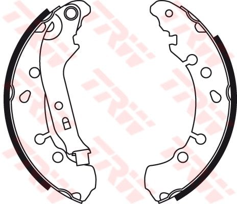 ARKA PABUÇ BALATA YARIS 1.3 VVTİ-1.33 VVTİ-1.4D-4D 06 11 203x38