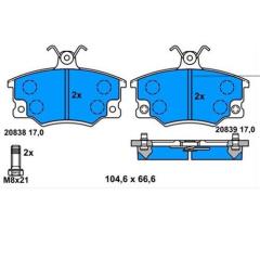 ÖN BALATA TMPR-TİPO-UNO 2000ie PUNTO ALFA 33 145 146 155