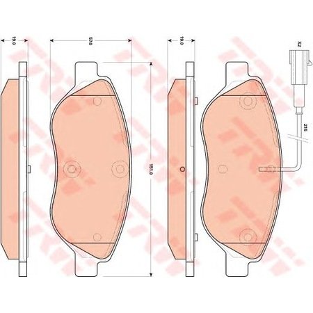 ÖN FREN BALATASI FİŞLİ FIAT BRAVO 2 08 14 EGEA HB 15 ALFA ROMEO MITO 08 15 LANCIA DELTA 3 08 14 1.3D MTJ 1.4TB 1.6D MTJ 1.9D MTJ 2.0D MTJ BÜYÜK TİP