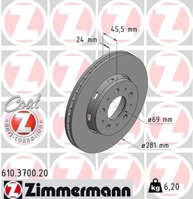 ÖN FREN AYNASI CARISMA 95/6.06 VOLVO S40 1.6 1.8 1.9 2.0 T 95/04 V40 95-04 281x24x4DLxHAVALI 986478493-DF4054