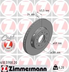 ÖN FREN AYNASI CARISMA 95/6.06 VOLVO S40 1.6 1.8 1.9 2.0 T 95/04 V40 95-04 281x24x4DLxHAVALI 986478493-DF4054