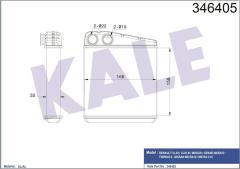 KALORİFER RADYATÖRÜ CLIO 3-MODUS 04 TWNG 07