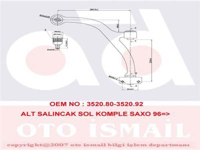 ALT SALINCAK SOL KOMPLE SAXO 96