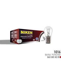 NIKEN 1016 AMPUL DÜZ BA15d P21W/5W 12V 10LU