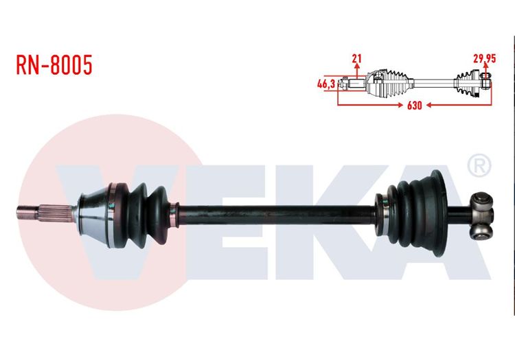 KOMPLE AKS SOL ÖN R9 1.4 UZUN