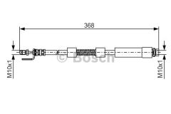 ÖN FREN HORTUMU;368.00 MM CONNECT 1.8 TDCİ