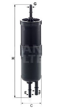 YAKIT FILTRESI BMW F10 F20 F30 F32 F33 F34 F36 G30 G32 F12 F01 G11 E84 F25 F26 G15 G16 G01 G02 G05 G07 G29 MINI F54 F55 F56 F57 F60