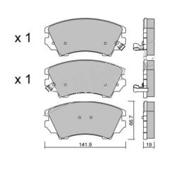 ÖN BALATA OPEL ASTRA J 12 >14 > INSIGNIA 08 >11 > ZAFIRA 11 > SAAB 9.5 10 >17 JANT GDB1783