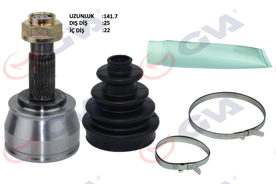 AKS KAFASI DIŞ ÖN PEUGEOT BIPPER 1.4 HDI 07- 25x22x51 141.5mm