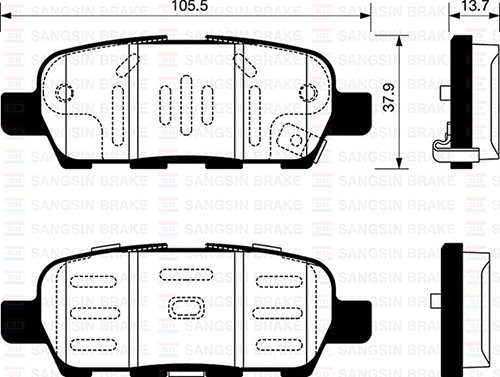ARKA FREN BALATA NISSAN QASHQAI 1.6L 2.0L HR16 HR20 J10 06-10 / JUKE 1.5L Dci F15 10- 1.6L HR16DE F15 10- / MURANO 3.5L Z51 DCi 08- / X-TRAIL 2.0L M9R MR20DE T31 07-13