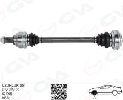 KOMPLE AKS SAĞ/SOL BMW E60 E63 E64 E65 E66 E87 E90 E92 E93 E81 E82 651MM DİŞ 30