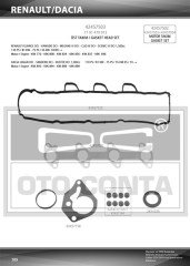 ÜST TAKIM CONTASI SİLİNDİR KAPAK CONTASI Lİ/KEÇELİ MEGANE 3-FLUENCE-CLIO 3-KANGOO-DUSTER-SANDERO-LOGAN-DOKKER 1.5DCİ