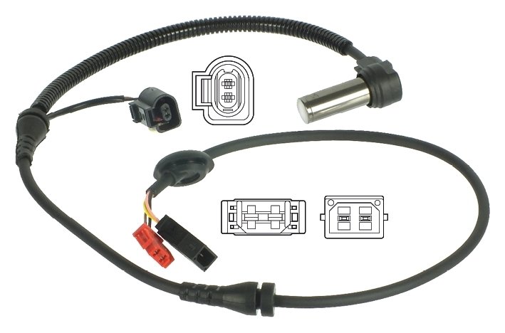 ABS TEKERLEK HIZ DEVİR SENSÖRÜ ÖN 6 PİN PASSAT 96-05 -A4 95-00 -SUPERB 01-08 1025mm