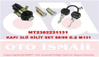 KAPI 3LÜ KİLİT SET 88/99 D.Ş M131