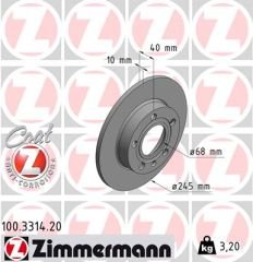 ARKA FREN AYNASI AUDI A4 8E2.B6 11/00 A4 Avant 8E5.B6 09/01 SEAT EXEO 09 245x9.9x10DL 986478986-DF4186
