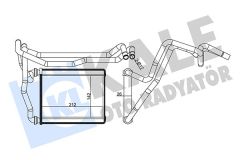 KALORİFER RADYATÖRÜ TOYOTA RAV4 2.0L 1AZ-FE ACA21 01-05 - ALEMİNYUM