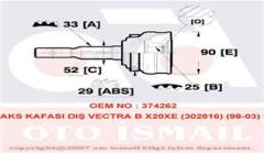 AKS KAFASI DIŞ VECTRA B X20XE 302816 98-03