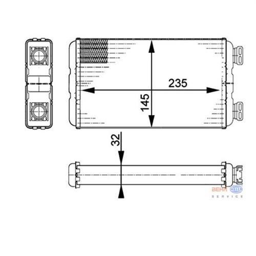 KALORİFER RADYATÖRÜ MASTER-MOVANO 2.5-3.0 DTI-DCI 235x145x42