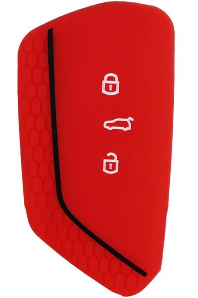 KONTAK ANAHTAR KUMANDA KORUYUCU KILIF SİLİKON KIRMIZI VW GOLF 8