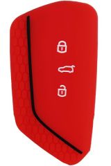 KONTAK ANAHTAR KUMANDA KORUYUCU KILIF SİLİKON KIRMIZI VW GOLF 8