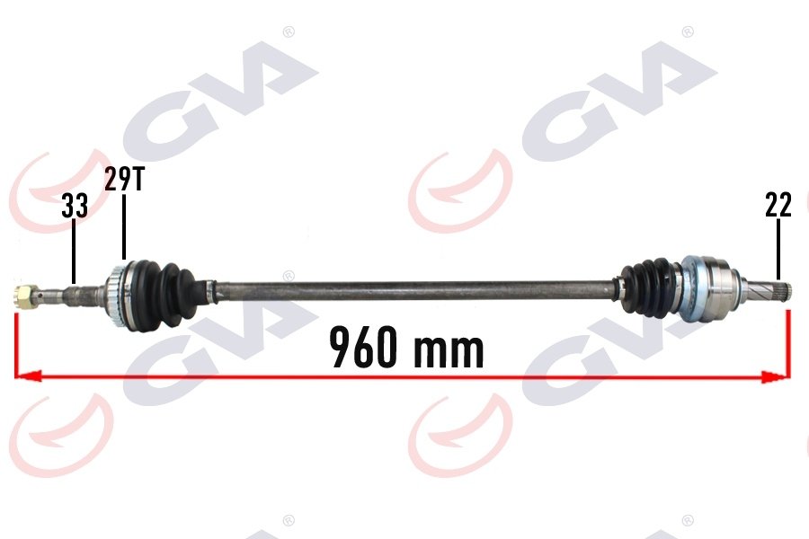 KOMPLE AKS SAĞ OPEL VECTRA B 1.6 99-02 MAKYAJLI KASA ABS Lİ 29DİŞ 960mm