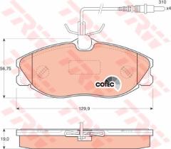 ÖN BALATA FİŞLİ P406 2.0-2.1 TD 94-04 306 GTİ 93-01 XANTIA XM