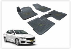 PASPAS 3D X-MAT HAVUZLU FIAT EGEA 16 SİYAH