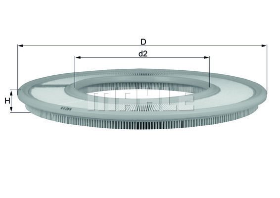 HAVA FILTRESI MERCEDES M102 W123 S123 W124 S124