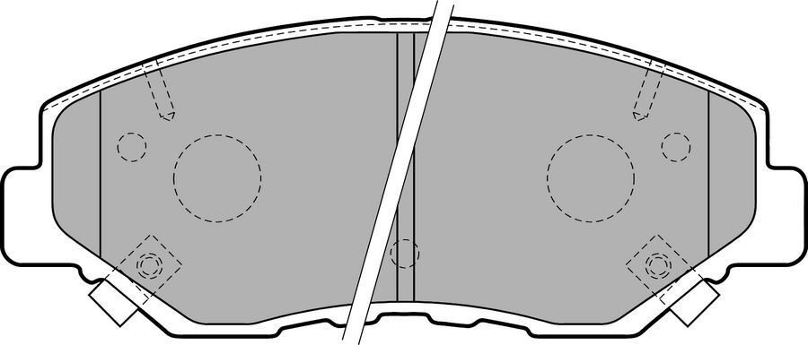 ÖN FREN BALATA HONDA CIVIC 1.6L R16B 4 kapı sedan benzinli FC5 kasa 16-> / CR-5 2.0L K20 RD kasa 02-06