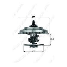 x TERMOSTAT KOMPLE MERCEDES-BENZ B-CLASS W245 87C