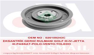 EKSANTRİK GERGİ RULMANI PASSAT-POLO CLASIC-GOLF-CADDY-CORDOBA 1.3-1.5-1.6-1.8- IBIZA- CİVATALI