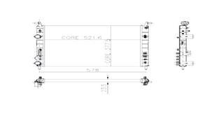 RADYATÖR PALIO 1.2-ALBEA 1.6 AC KLİMASIZ MEK 530x379x22 2 SIRA AL PL SİSTEM