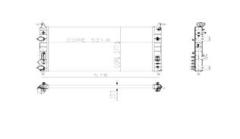 RADYATÖR PALIO 1.2-ALBEA 1.6 AC KLİMASIZ MEK 530x379x22 2 SIRA AL PL SİSTEM
