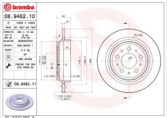 ARKA FREN DISK AYNA VOLVO S70 96 00 V70 96 00 XC70 99 04