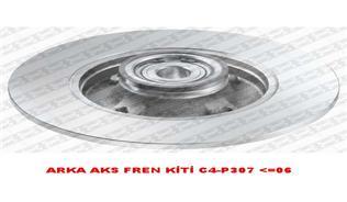 ARKA FREN AYNASI ADET P307-C4 1.4-1.6-2.0 HDİ 05> 249x9x4DL PORYALI