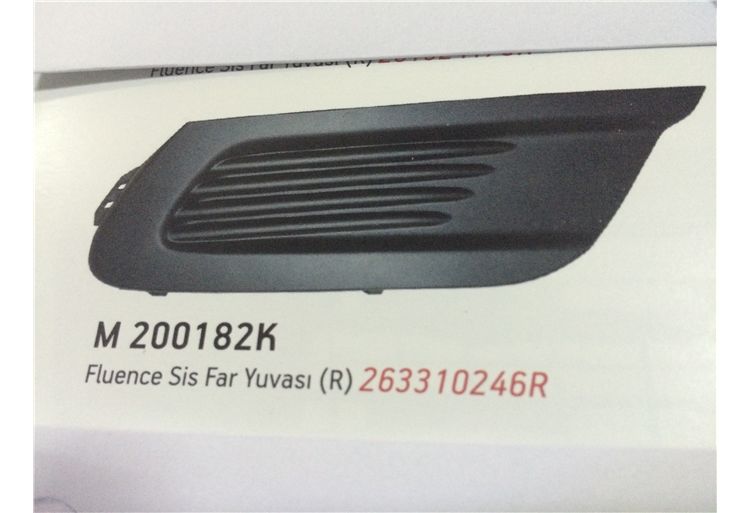 SİS FAR KAPAĞI SİSSİZ FLUENCE SAĞ 10-13 ESKİ KASA