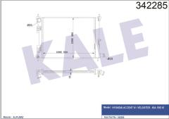 RADYATÖR BRAZİNG ACCENT BLUE 1.4İ-1.6İ- İ20 1.4İ 500x382x16