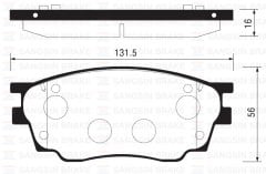 x ÖN BALATA MAZDA 6 1.8 02 1.8MZR 2.0MZR 2.2 MZR 2.5MZR 07 09 GDB3309