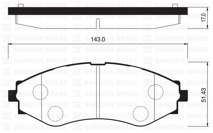 ÖN FREN BALATASI LACETTI 1.4-1.6-1.8 2.0D 04 NUBIRA 1.4-1.6-1.8 2.0D 04
