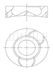 MOTOR PİSTON SEGMAN STANDART -0.20mm KISA P206-P307-C3-FIESTA 1.4 HDI-TDCI DW4 8V 73.70mm