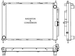 RADYATÖR KONDENSER TÜPLÜ CLIO 3-MODUS 1.5 DCI MEK AC 510x382x18 16