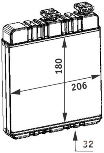 KALORİFER RADYATÖRÜ BRAZİNG ASTRA G-ZAFIRA KARE 175x200x32