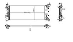 RADYATÖR LINEA 1.4 MPI 540x378x23