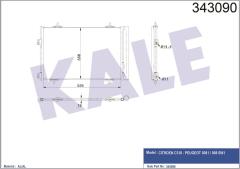 KLİMA KONDENSERİ PEUGEOT P508-P508 SW-CITROEN C5 3-BREAK AL-AL