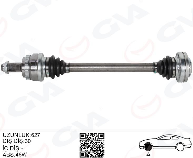 KOMPLE AKS ARKA SOL BMW X3 E83 04> 627MM