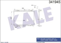 MOTOR SU RADYATORU FIESTA 1.4TDCI 1.6TDCI 1.5TDCI 08 B MAX 1.5TDCI 1.6TDCI 12 TRANSIT COURIER 1.5TDCI 1.6TDCI 14 350 558 18